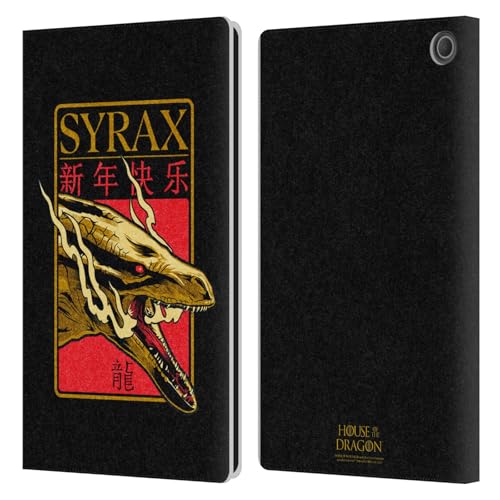 Étui Amazon Fire Max 11 Portefeuille Cuir Magnétique Syrax House of Dragon