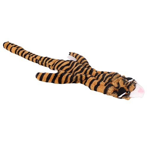 Popetpop 1 peça de brinquedos para cães de pelúcia chata sem enchimento durável skinny interativo ma