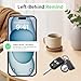 Air Tracker Tags-4 Pack, 5.3 Bluetooth Tracker Work with Apple Find My (iOS Only), 100dB Sound, Smart Tag with Keychain/Lanyard, Item Finder for Luggage/Key/Suitcase, Replaceable Battery, Black.