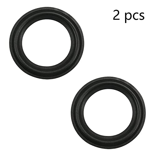 Image of Fielect 2inch /50mm Speaker Foam Edge Surround Rings Replacement Parts for Speaker Repair or DIY 2Pcs