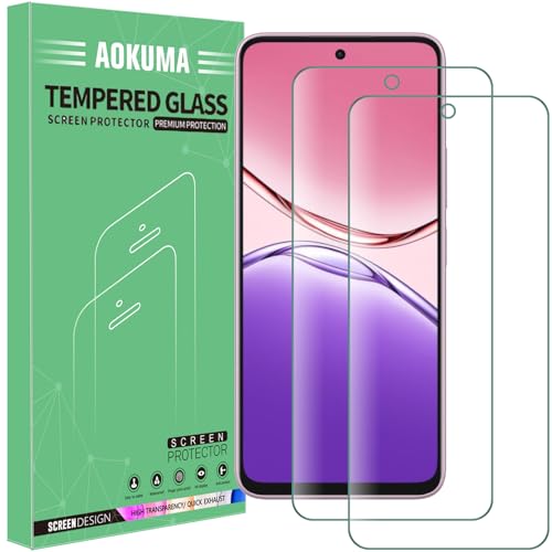 AOKUMA Protector de Pantalla para OPPO A5 Pro, [2 Unidades] Cristal Templado para OPPO A5 Pro Fácil Instalación, Vidrio templado 9H,Sin Burbujas, Alta Definicion,Anti-Arañazos