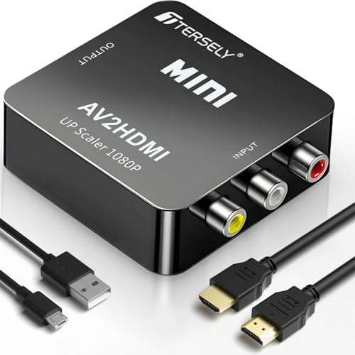 ヘッドレストモニター 2台　RCA to HDMI変換器　HDMIケーブル付き zakkayacom_tecc-av2hdmi