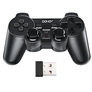 DOYO Wireless PC Gaming Controller, Retro Videospiel Konsole, Dual Vibration Dampf Joystick Gamepad Computer Game Controller für PC Windows 7/8/10/11