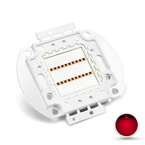 Image of CHANZON High Power Led Chip 20W Far Red Plant Grow Light (730nm / Input 600mA / DC 18V - 20V / 20 Watt) SMD COB Emitter Diode Components 20 W Bead for DIY Growing Lamps