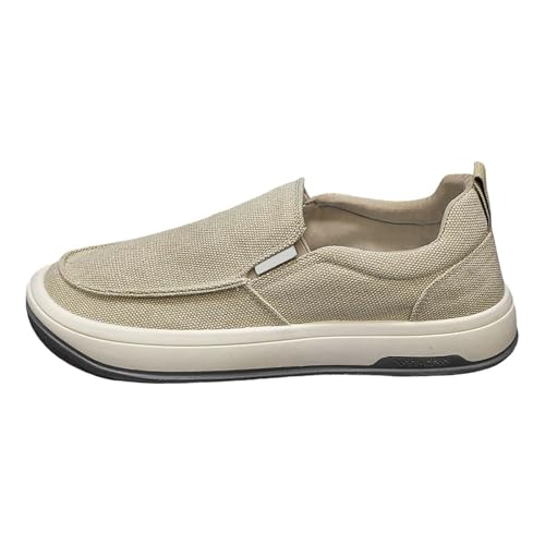 Mocasines de lona para hombre: adiós al calzado pesado con estos zapatos planos beige