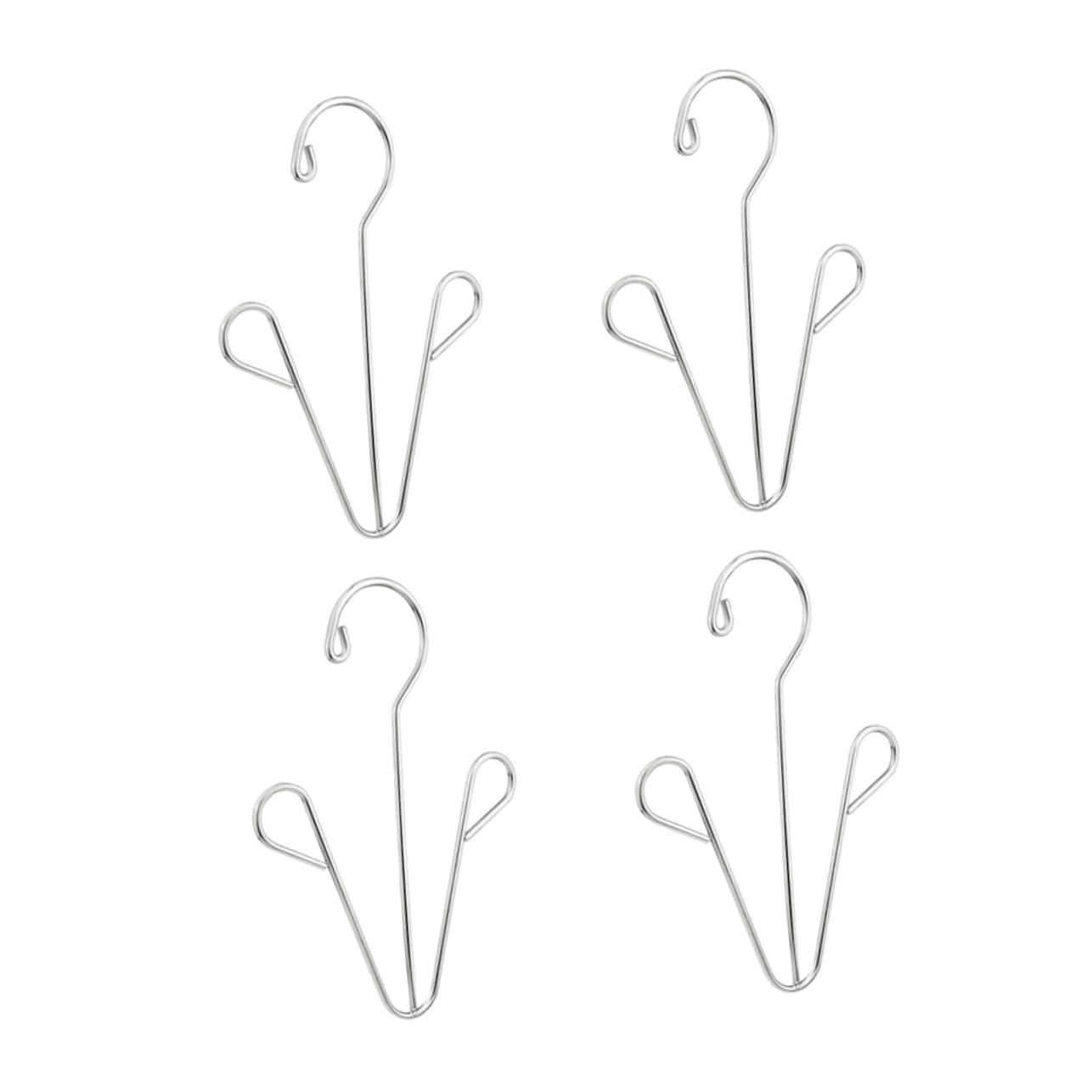 DECHOUS 4Pcs Stainless Steel Shoes Drying Rack Organizer Lightweight Shoe Hanger for Closet Entryway Home Use Prevents Crumples Distortion Silver