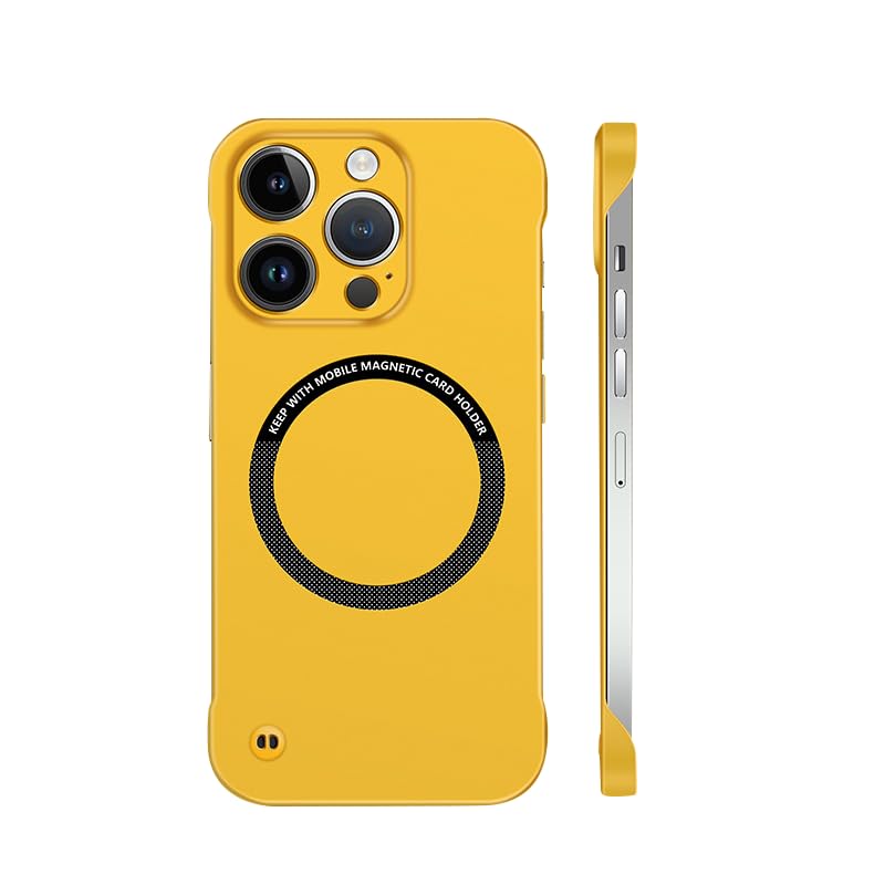 Doulings Frameless Magnetic Series Designed for iPhone 13 Case[Compatible with MagSafe] Borderless Ultra Thin Slim Fit,Lightweight Minimalist Hard PC