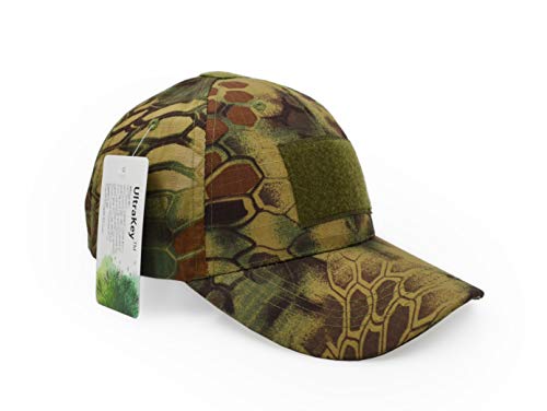 Image of UltraKey Military Tactical Operator Cap, Outdoor Army Hat Hunting Camouflage Baseball Cap