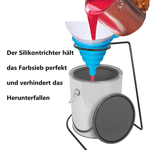KOMUNJ Filtro per Vernice USA e Getta con Imbuto