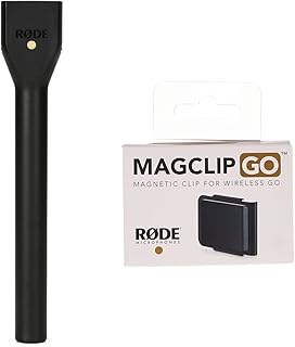 RØDE Interview GO Handheld Adaptor for Wireless GO & Microphones MagClip GO Magnetic Clip for Wireless GO, MAGCLIPGO