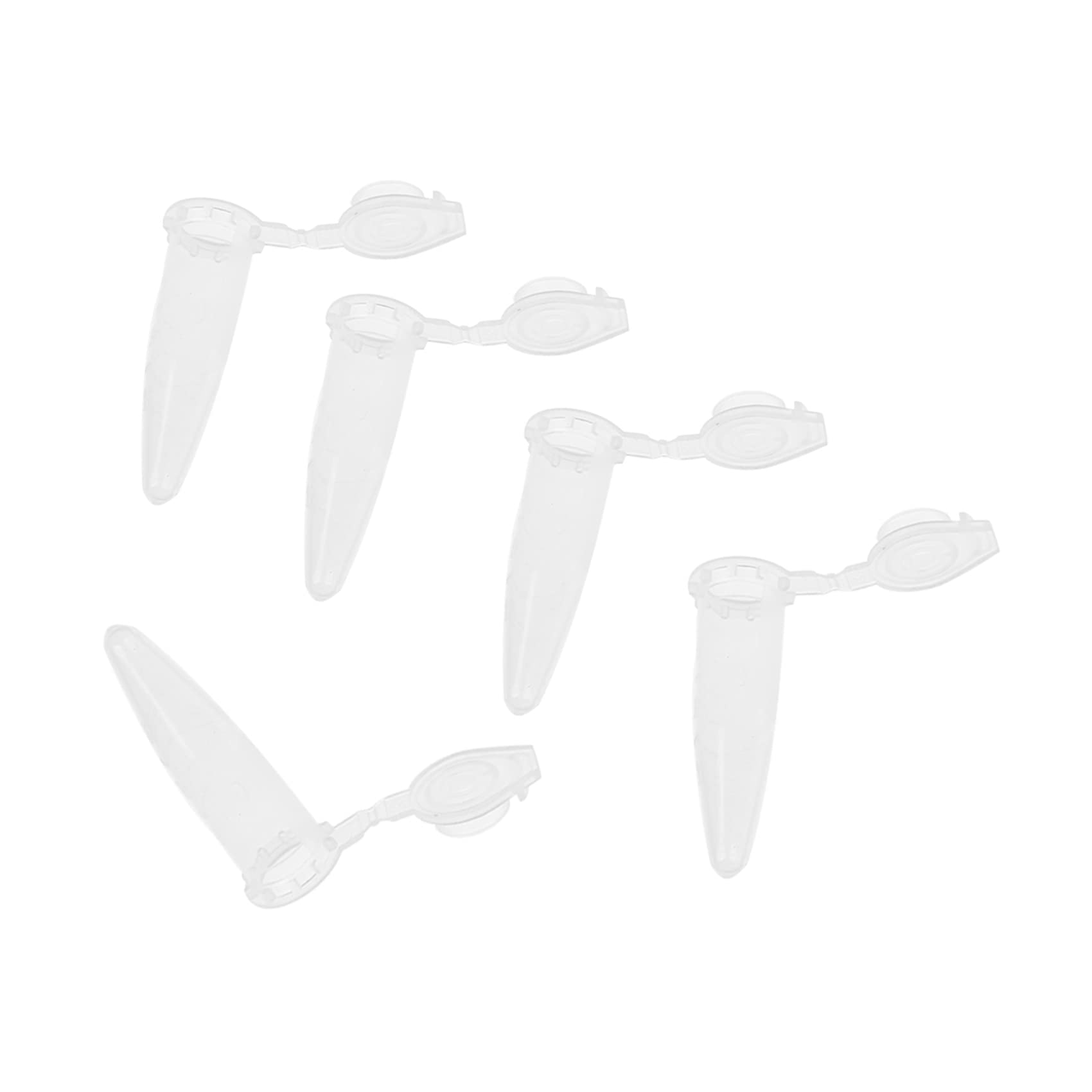 Lot de 4000 tubes de centrifugeuse en plastique imprimé de laboratoire transparent 0,5 ml