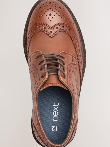 Chaussures Richelieu en cuir à lacets garçon pointure large G