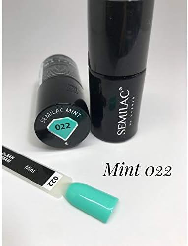 SEMILAC Gel Nail Polish 022 Mint Green, Full Coverage Gel Polish, Soak Off Easy To Use LED/UV Nail Lamp - Image 5