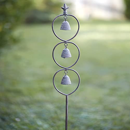 Colonial Tin Works 420217 Fleur De Lis Garden Bell Stake, 49-Inch Height #TOP29