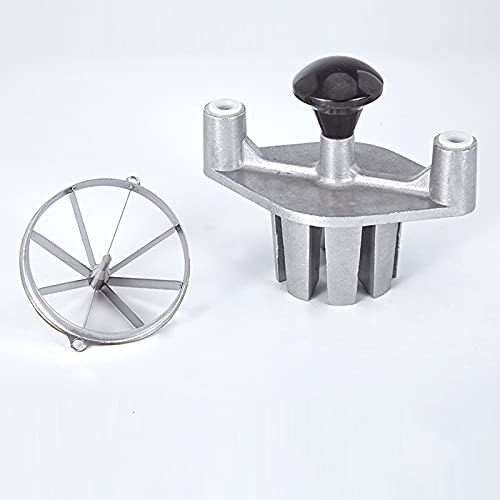 Cortador de frutas comercial para limones, limas, manzanas, hoja de 6 secciones, ideal para fiestas, bares, bufés