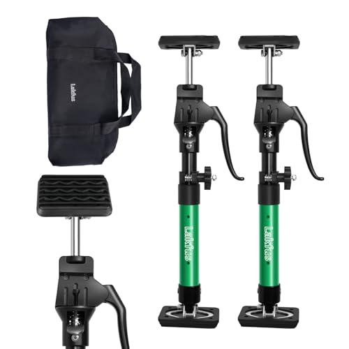 Cabinet Jacks for Installing Cabinets, Adjustable Third Hand Quick Support Pole 15.8" - 23.6" 200lbs Capacity for Dust Barrier Poles, Drywall Lift Furniture Jack Rod & Zip Wall Pole Kit,2-Pack by Lakfus - Used condition - US$33.21