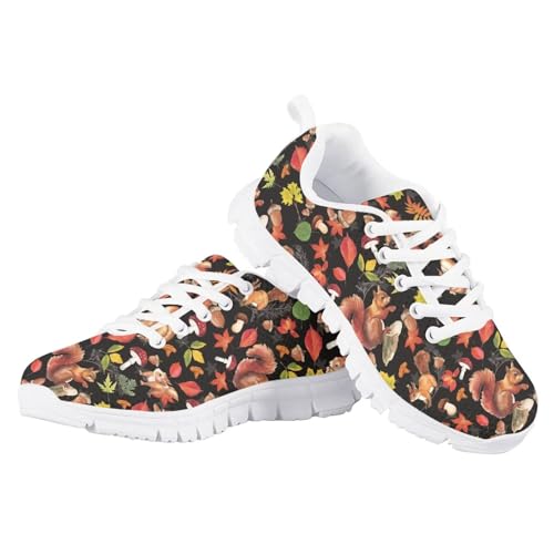 GIFTPUZZ Fashion Non-Slip Soft Sneakers for Girls Boys Slip-On Athletic Mesh Walking Running Shoes