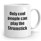 NA PassionWear Strumstick Player Becher Musiker Lustige Geschenkidee Gag Kaffee Teetasse Urkomisches Geschenk für