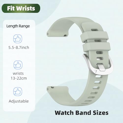 3 Pack Correas de silicona para Garmin vivoactive 5 y más miniatura 3