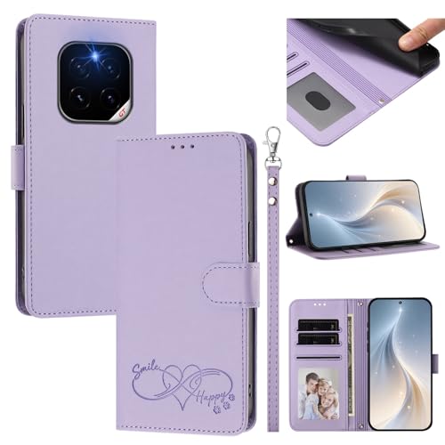 Jiajihua Cover Compatible with Honor GT Pro 5G Phone Case【Card Cash Slot Wallet Design Flip Kickstand Drop Protection】 Purple
