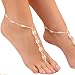 Produktbild HugeStore 1 Stück Künstliche Perlen Strand Barfuss Foot Schmuck Fußkette Fußkettchen Armband Fußschmuck