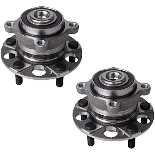 PAROD Pair 512353 Rear Wheel Hub Bearing Assembly Compatible with 2009-2014 Acura TSX, 2008-2012 Honda Accord 5Lugs