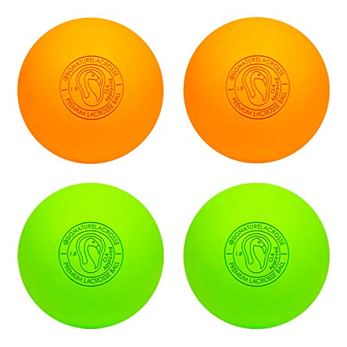 Signature Lacrosse Ball Set - Massage Balls, Myofascial Release Tools, Back Roller, Muscle