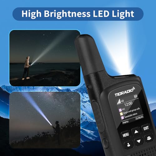 Image of TIDRADIO TD-M2 Rapid Global 4G LTE Walkie Talkies Unlimited Range with SIM Cards, Manage via APP, Long Distance Nationwide PoC Two Way Radios for Family, Logistics, Truck Fleet, Mall, 6 Pack