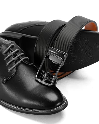 Image of CHAOREN Mens Belt Leather Ratchet Belt - Customizable Fit, Effortless Style (35mm)