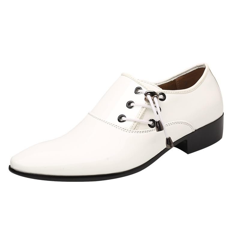 Men Formal Pointed Toe Shoes Lace Up Calfskin Leather Wingtip Wedding Casual Business Rubber Sole Slip Dress