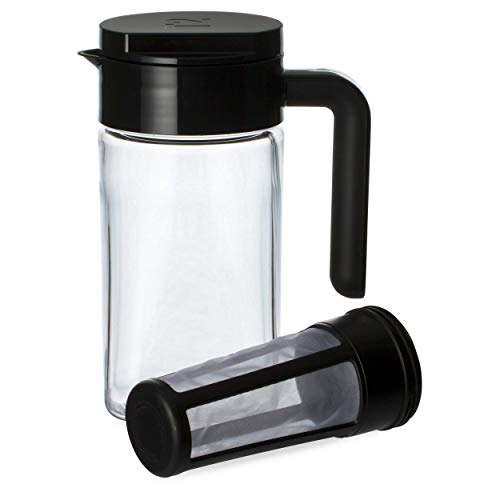 T2 Teekanne, BPA-frei, mit herausnehmbarem Teesieb, 1,2 l, Schwarz thumbnail