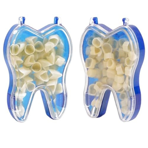 TAHJOS Kit de Carillas Dentales, 100 Piezas de Carillas Dentales para Dientes Anteriores y Posteriores, Kit de Reparacion Dental, Practicas Dentaduras Postizas Provisionales para Reparacion Casera