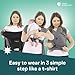 Koala Babycare Baby Carrier Wrap, Easy to Wear As a T-Shirt - Original Baby Carrier Newborn to Toddler - Sling One Size Fits All - Baby Wraps Carrier Up to 22lbs