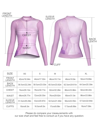 INBIKE Camisa feminina de ciclismo de manga comprida, camisetas de bicicleta respiráveis com bolsos,