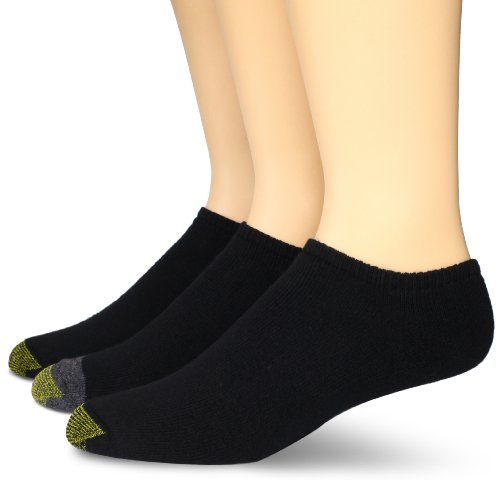 Gold Toe Men's 3 Pair Cushion No Show