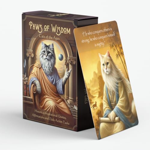 Paws of Wisdom Cat Quote Cards