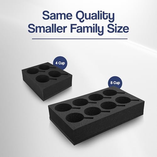 Organizador para 4 vasos espuma para RV y camper miniatura 3