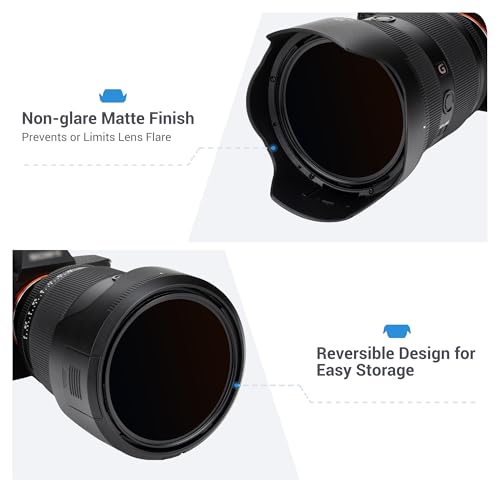 Image of JJC ALC-SH182 Lens Hood Shade for Sony FE 28-70mm f /2 GM Lens (SEL2870GM) | Bayonet, Reversible, No Vignetting, Replace Sony ALC-SH182 Lense Hood, Allow to Attach 86mm Filter & Lens Cap, No Vignetting