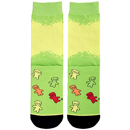 Odd Sox - Sour Patch Kids Crew Socks - Funny Candy Themed Novelty Socks - Size Large for Men & Women - Cool Snack Design Merch - Comfy Cotton Blend - Cozy Gift for Sweet Lovers, Birthdays, Holidays