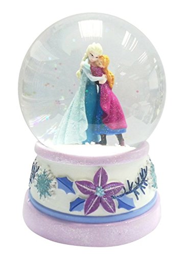 Disney's Frozen Musical Water Globe Snow Globe Featuring Elsa & Anna Music Plays 