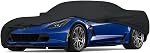 WinPower Couverture de voiture de sport intérieure Velvet Stretch Dust-Proof Protection de protection de bûcheron Couverture complète de voiture pour garage souterrain, salon de voiture, noir