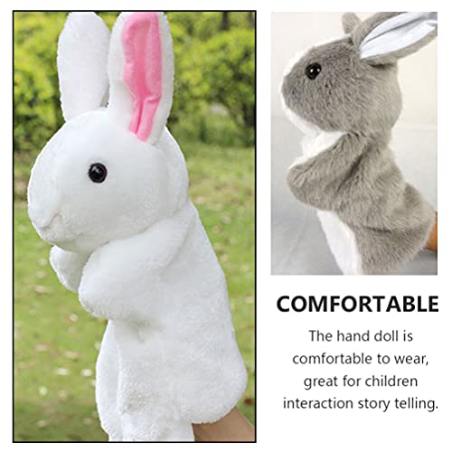 TOYANDONA 4Pcs Coelho Fantoche De Mão de Pelúcia Fantoche de Mão Brinquedos Bonecos Mão Interessante