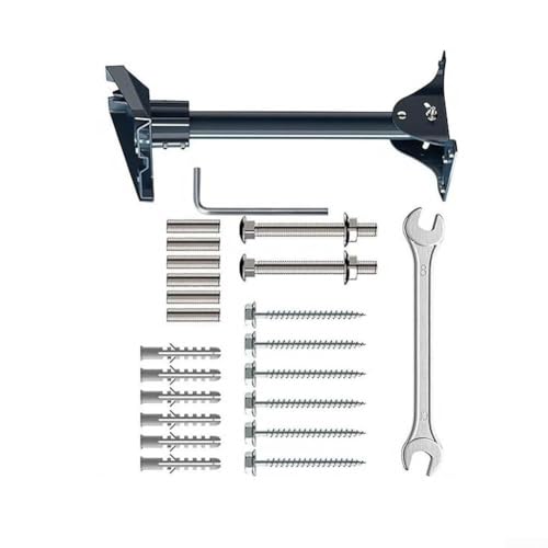 Kit de soporte de techo de tubo recto de 40 cm, con base ajustable en ángulo, para antena parabólica GEN 3, para instalación estable en condiciones climáticas adversas - imagen 7