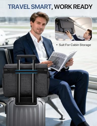 Bolso Messenger para Hombre Gris para Laptop 15.6" miniatura 5