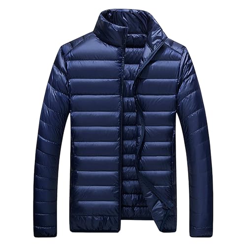 Manteau hiver homme veste imperméable isolation thermique doudoune légère coupe-vent col montant