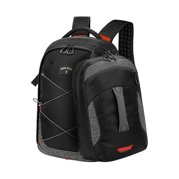 2-in-1 Travel Backpack for Men, Large Carry On Backpack Flight Approved 56L, Detachable Personal Item Daypack, Water Repellent 17 Inch Laptop Backpack for Business, Commute & Trip, Black