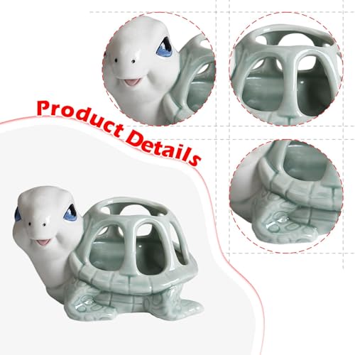 Figurine de en pot de fleurs au design creux : déco légère pour étagère - 3