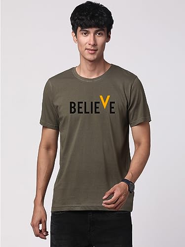 Image of ADRO 100% Cotton Lycra Tshirts for Men Combo Pack of 3 | Regular Fit | Printed T Shirt | Round Neck Half Sleeve| Mens Tshirts