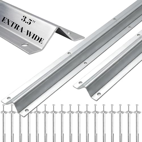 6 FT(3FT×2) Heavy Duty Extra Wide 3.5" Wide V-Track for Sliding Gate,Compatible with 4" & 6" V-Groove Wheels, Galvanized Steel Ground Track Modular Design for Driveway, Warehouse & Industrial Gates