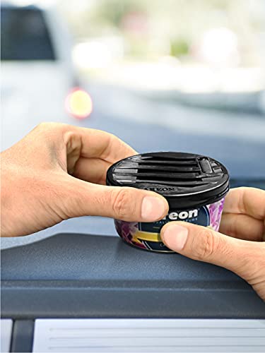 Image of AREON Ken Car Air Freshener - Coffee Scent, Long-Lasting Fragrance - Portable Fragrant Deodorizer with Adjustable Odor Output - Automobile Accessories & Essentials - 1.23 Oz. Cans, Pack of 4